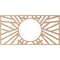 Ekena Millwork Hoover Wood Fretwork Pierced Ceiling Medallion, Alder, 40"W x 20"H x 14 3/4"ID x 3/8"T CMWP40X20X0375HOAL - alternate 5